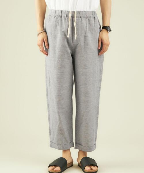 green label relaxing（グリーンレーベルリラクシング）の「OLT ★ [ GLR/ lab ] コットン 麻 イージーパンツ #（その他パンツ・メンズ・グレー/ネイビー/ベージュ・SMALL/MEDIUM/LARGE/X-LARGE/XX-LARGE）」の9枚目の写真