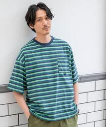 coen | TCマルチボーダーTシャツ(Tシャツ/カットソー)