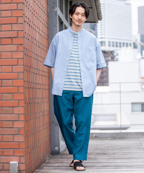 coen（コーエン）の「TCマルチボーダーTシャツ（Tシャツ/カットソー・メンズ・ベージュ/ネイビー・X-LARGE/LARGE/MEDIUM/SMALL）」の6枚目の写真