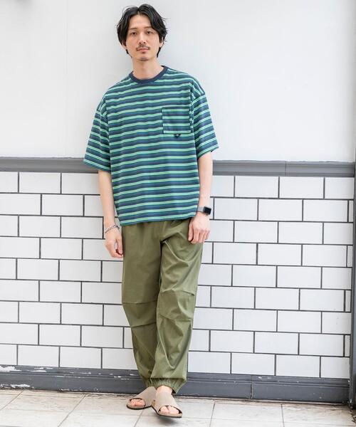 coen（コーエン）の「TCマルチボーダーTシャツ（Tシャツ/カットソー・メンズ・ベージュ/ネイビー・X-LARGE/LARGE/MEDIUM/SMALL）」の16枚目の写真