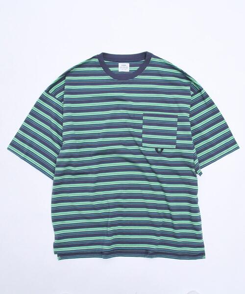 coen（コーエン）の「TCマルチボーダーTシャツ（Tシャツ/カットソー・メンズ・ベージュ/ネイビー・X-LARGE/LARGE/MEDIUM/SMALL）」の21枚目の写真