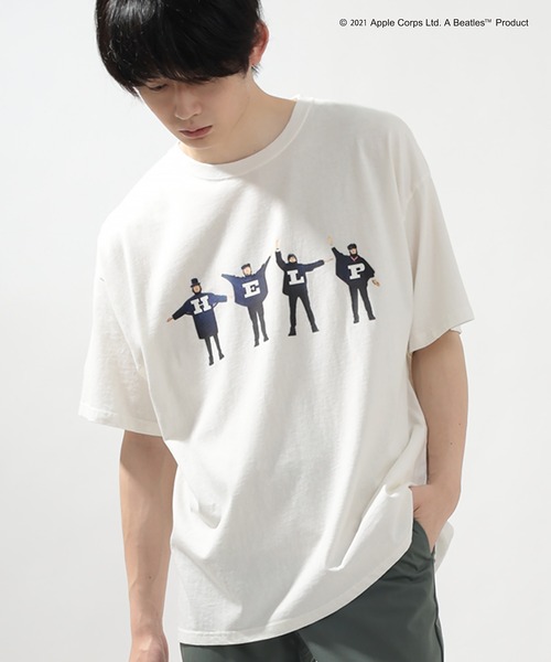 The Beatles(ザビートルズ)の「【THE BEATLES】Help Over Tee(Tシャツ/カットソー・メンズ・ブラック/ホワイト・XL/L/M)」の10枚目の写真