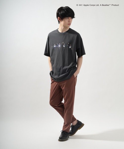 The Beatles(ザビートルズ)の「【THE BEATLES】Help Over Tee(Tシャツ/カットソー・メンズ・ブラック/ホワイト・XL/L/M)」の16枚目の写真