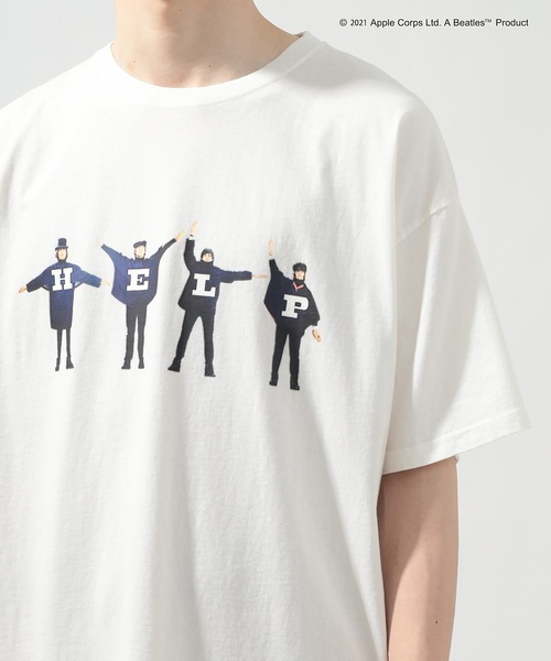 The Beatles(ザビートルズ)の「【THE BEATLES】Help Over Tee(Tシャツ/カットソー・メンズ・ブラック/ホワイト・XL/L/M)」の20枚目の写真