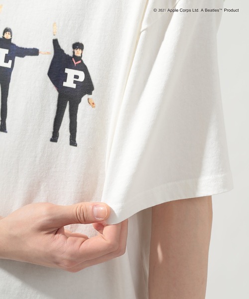 The Beatles(ザビートルズ)の「【THE BEATLES】Help Over Tee(Tシャツ/カットソー・メンズ・ブラック/ホワイト・XL/L/M)」の18枚目の写真