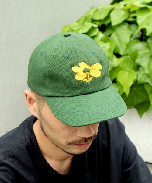 yield（イールド）の「【yield select】Look Back and Laugh Flower Cap フラワー 刺繍 キャップ ...