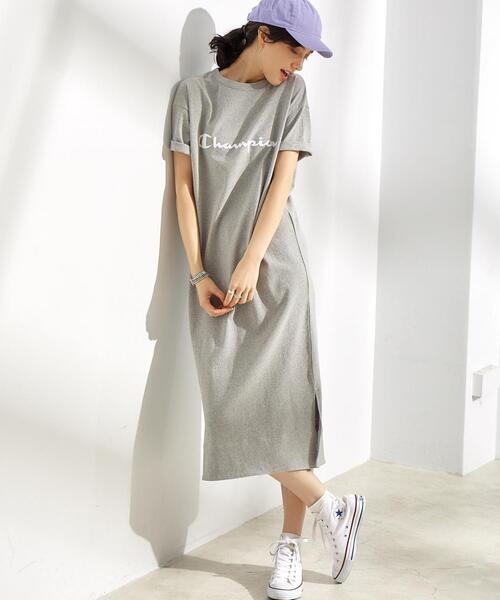 ブランド古着 Tシャツワンピース ワンピース Champion チャンピオン のファッション通販 Zozoused