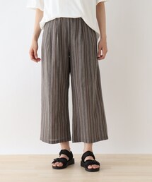 SHOO・LA・RUE | リネン風ストライプワイドパンツ(その他パンツ)