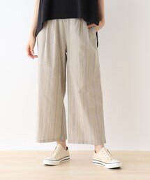 SHOO・LA・RUE | リネン風ストライプワイドパンツ(その他パンツ)