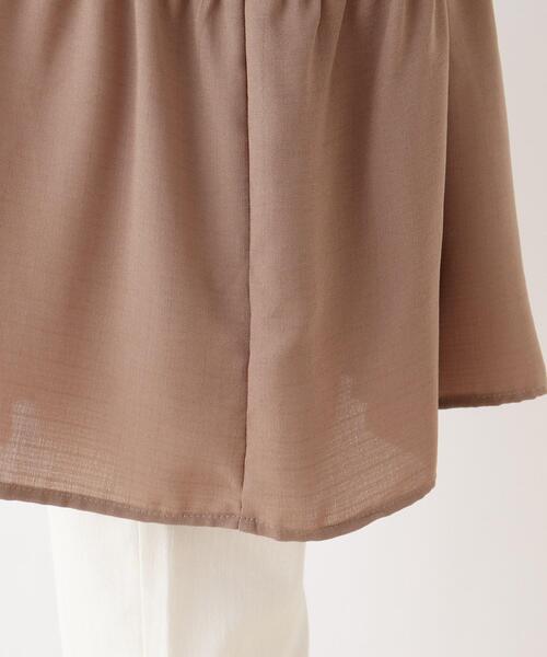 SHOO・LA・RUE（シューラルー）の「◆バンドカラーティアードブラウス（シャツ/ブラウス・レディース・ブラック/ダークブラウン/オフホワイト・02/03/04）」の11枚目の写真