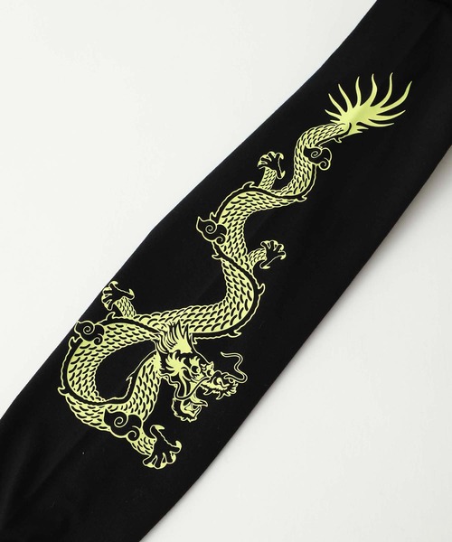 X-girl（エックスガール）の「CHINESE DRAGON L/S TEE（Tシャツ/カットソー・レディース・ブラック/ホワイト/ライトブルー・M/L/S/XL）」の12枚目の写真