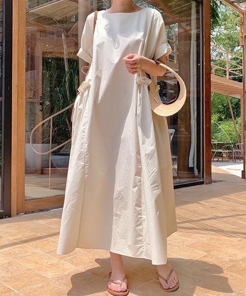 ポケットギャザー Aラインフレア マキシ丈ワンピース ワンピース A Lot Of Love ア ロット オブ ラブ のファッション通販 Zozotown