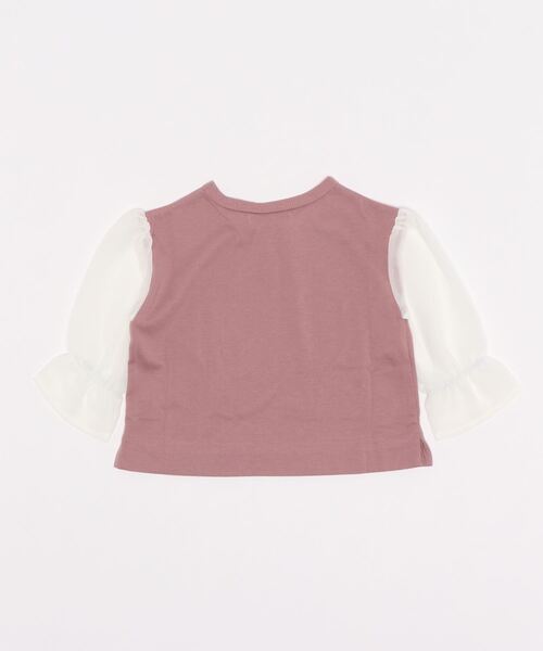 ikka(イッカ)の「【キッズ】シフォンキャンディスリーブT(100~160cm)(Tシャツ/カットソー・キッズ・ブラウン/ピンク・100/110/120/130/140/150/160)」の5枚目の写真