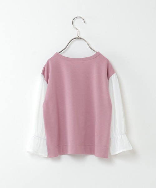 ikka(イッカ)の「【キッズ】シフォンキャンディスリーブT(100~160cm)(Tシャツ/カットソー・キッズ・ブラウン/ピンク・100/110/120/130/140/150/160)」の8枚目の写真