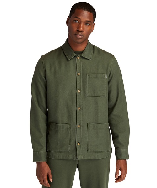 Timberland（ティンバーランド）の「メンズ 長袖 ユーティリティ オーバーシャツ（シャツ/ブラウス・メンズ・グレー/ダークカーキ・X-LARGE/SMALL/LARGE/MEDIUM/XX-LARGE）」の2枚目の写真