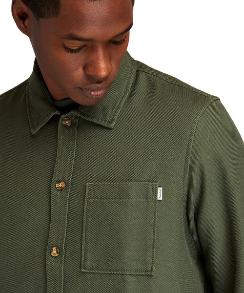 Timberland（ティンバーランド）の「メンズ 長袖 ユーティリティ オーバーシャツ（シャツ/ブラウス・メンズ・グレー/ダークカーキ・X-LARGE/SMALL/LARGE/MEDIUM/XX-LARGE）」の3枚目の写真