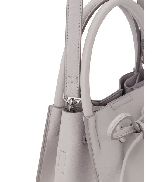 FRAY I.D（フレイアイディー）の「リボンバッグ（ハンドバッグ・レディース・グレー/ホワイト/ブラウン・FREE）」の8枚目の写真