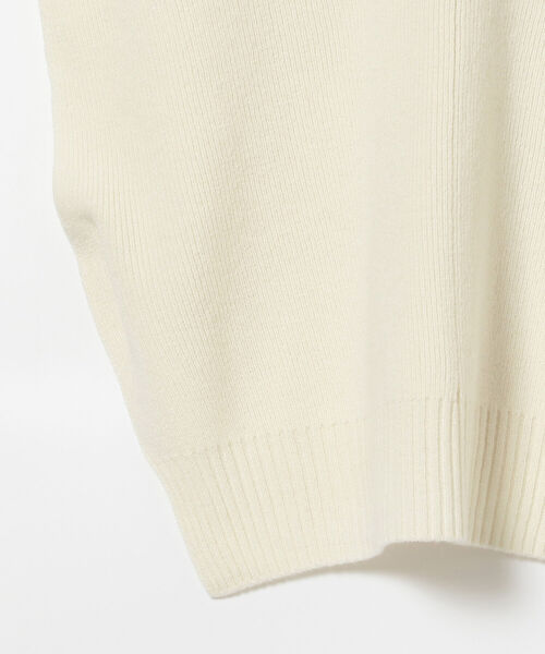 Ray BEAMS（レイビームス）の「Ray BEAMS / ビッグシルエット Vネック ベスト（ベスト・レディース・オフホワイト/ブラック・ONE SIZE）」の5枚目の写真