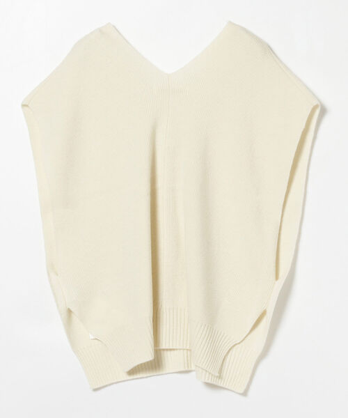 Ray BEAMS（レイビームス）の「Ray BEAMS / ビッグシルエット Vネック ベスト（ベスト・レディース・オフホワイト/ブラック・ONE SIZE）」の9枚目の写真