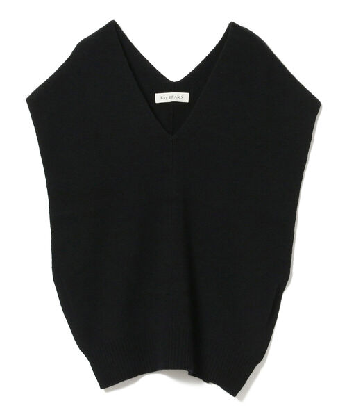 Ray BEAMS（レイビームス）の「Ray BEAMS / ビッグシルエット Vネック ベスト（ベスト・レディース・オフホワイト/ブラック・ONE SIZE）」の13枚目の写真