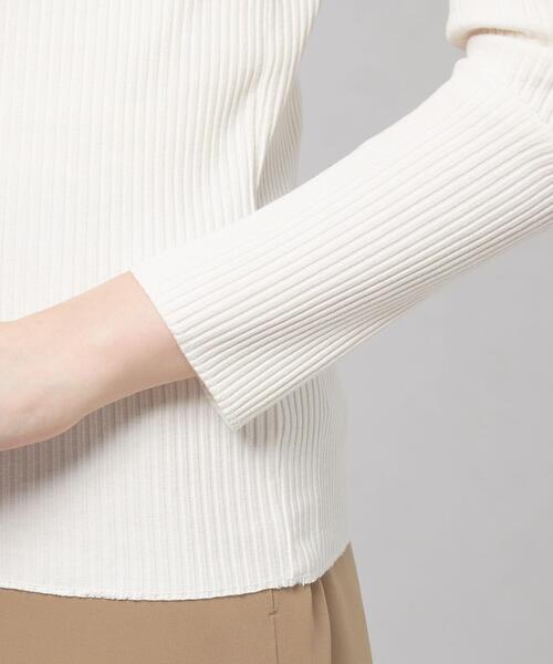 closet story（クローゼットストーリー）の「＜closet story（クローゼットストーリー）＞カットリブ クルーネック ロングスリーブ カットソー（Tシャツ/カットソー・レディース・ライトブルー/ライム/ホワイト・FREE）」の8枚目の写真