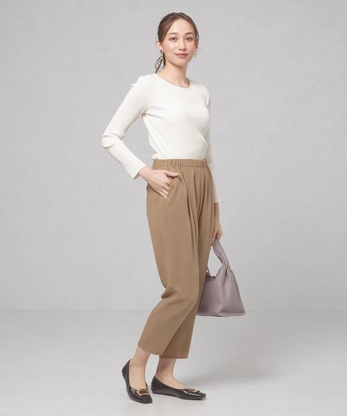 closet story（クローゼットストーリー）の「＜closet story（クローゼットストーリー）＞カットリブ クルーネック ロングスリーブ カットソー（Tシャツ/カットソー・レディース・ライトブルー/ライム/ホワイト・FREE）」の12枚目の写真