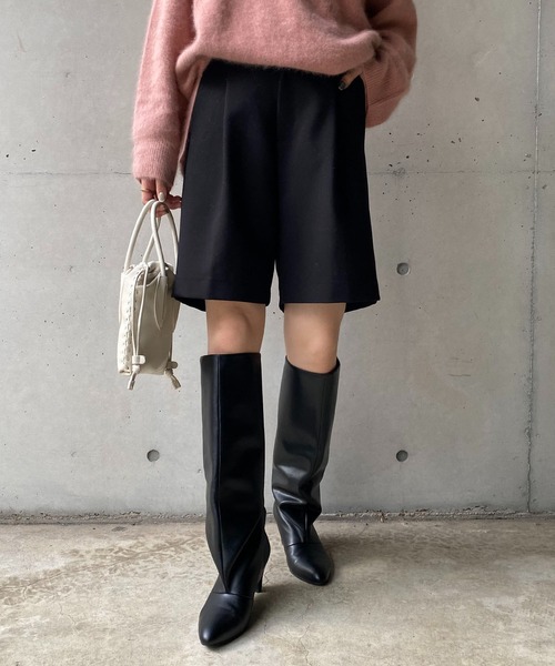 CAPRICIEUX LE'MAGE(カプリシューレマージュ)の「グルカハーフパンツ(その他パンツ・レディース・ブラック/ライトベージュ・FREE)」の8枚目の写真