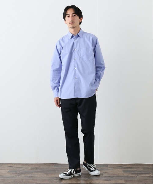 417 EDIFICE（フォーワンセブンエディフィス）の「【Essential / エッセンシャル】 shirt / シャツ（シャツ/ブラウス・メンズ・ホワイト/チャコールグレー/ベージュ/ネイビー/サックスブルー・SMALL/MEDIUM/LARGE）」の17枚目の写真