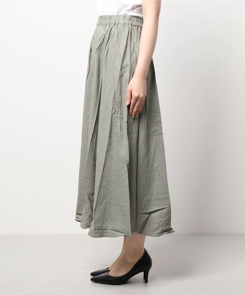 Lugnoncure（ルノンキュール）の「ギャザースカート（スカート・レディース・ネイビー/レッド/カーキ・ﾌﾘ-）」の4枚目の写真