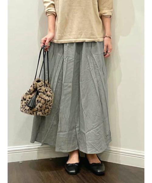 Lugnoncure（ルノンキュール）の「ギャザースカート（スカート・レディース・ネイビー/レッド/カーキ・ﾌﾘ-）」の2枚目の写真