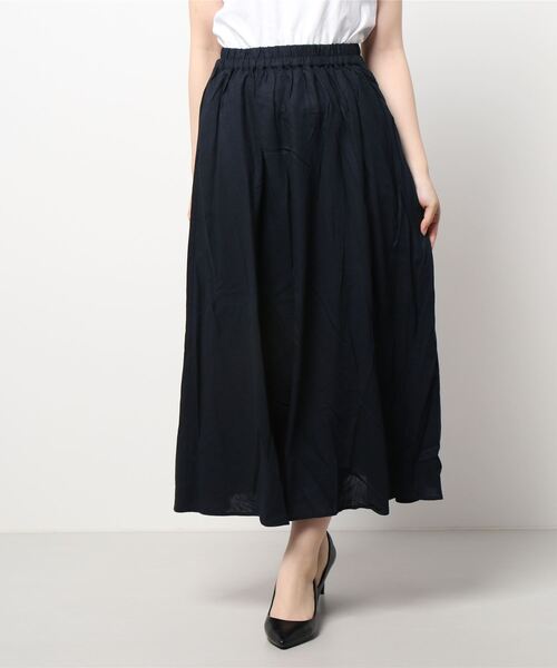 Lugnoncure（ルノンキュール）の「ギャザースカート（スカート・レディース・ネイビー/レッド/カーキ・ﾌﾘ-）」の7枚目の写真