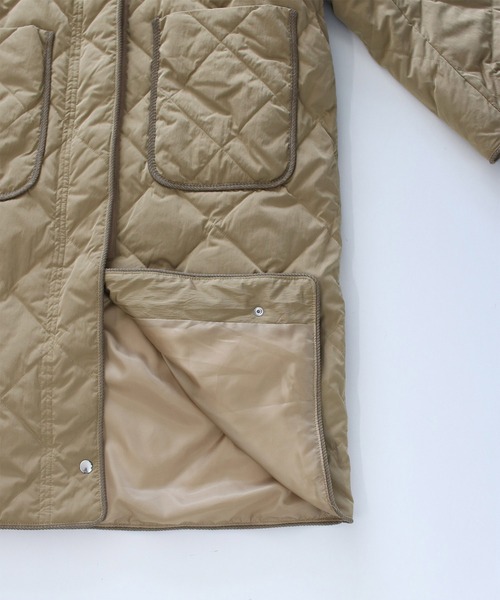 CANAL JEAN（キャナルジーン）の「RED CHOP WORKS(レッドチョップワークス) キルティングダウンコート（その他アウター・レディース・ベージュ/ライトベージュ/ブラック・38）」の13枚目の写真