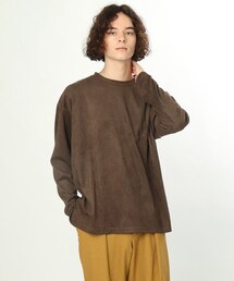 tk.TAKEO KIKUCHI | スエードライクサイドスリットプルオーバー(Tシャツ/カットソー)