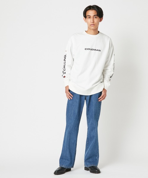 COLEMAN(コールマン)の「【Coleman×CIAOPANIC】"BACK LANTERN"アートプリント裏毛クルーネックスウェット(スウェット・メンズ・ホワイト/ブラック・MEDIUM/LARGE)」の6枚目の写真