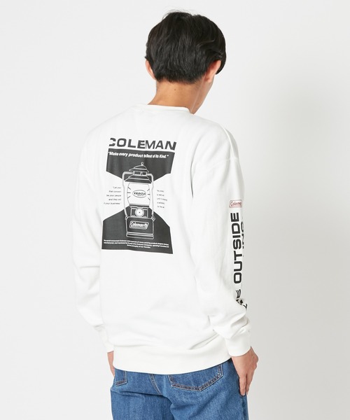 COLEMAN(コールマン)の「【Coleman×CIAOPANIC】"BACK LANTERN"アートプリント裏毛クルーネックスウェット(スウェット・メンズ・ホワイト/ブラック・MEDIUM/LARGE)」の17枚目の写真