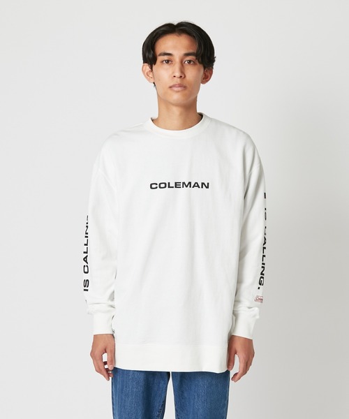 COLEMAN(コールマン)の「【Coleman×CIAOPANIC】"BACK LANTERN"アートプリント裏毛クルーネックスウェット(スウェット・メンズ・ホワイト/ブラック・MEDIUM/LARGE)」の9枚目の写真