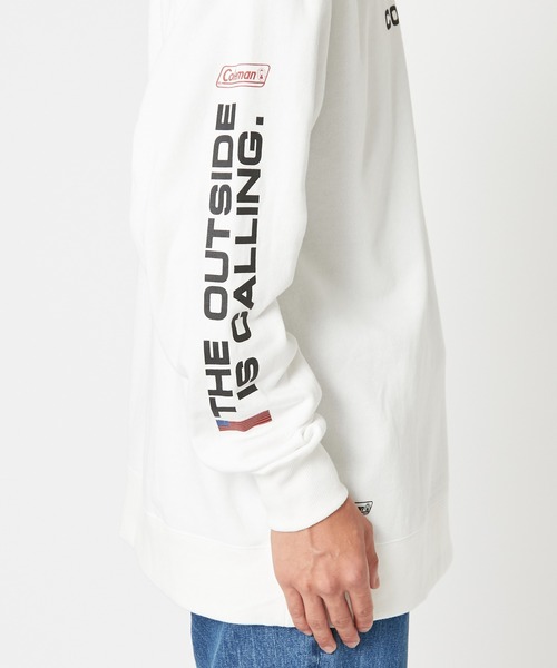 COLEMAN(コールマン)の「【Coleman×CIAOPANIC】"BACK LANTERN"アートプリント裏毛クルーネックスウェット(スウェット・メンズ・ホワイト/ブラック・MEDIUM/LARGE)」の13枚目の写真