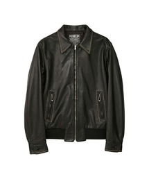 HYSTERIC GLAMOUR | カウレザースタッズブルゾン(ブルゾン)
