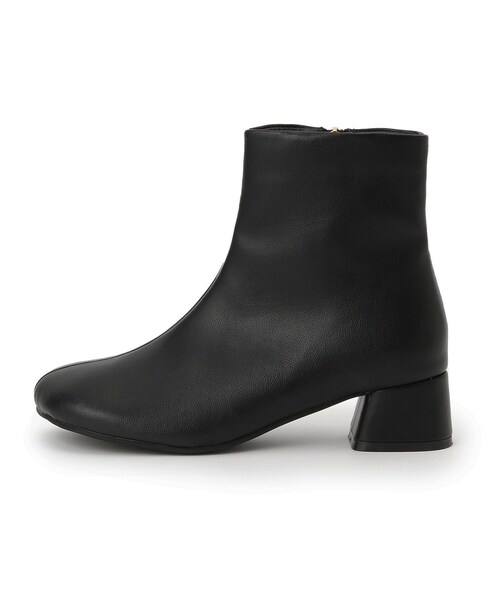 AG by aquagirl（エージーバイアクアガール）の「◆ワイドトゥショートブーツ（ブーツ・レディース・ブラック/オフホワイト・02/03）」の9枚目の写真