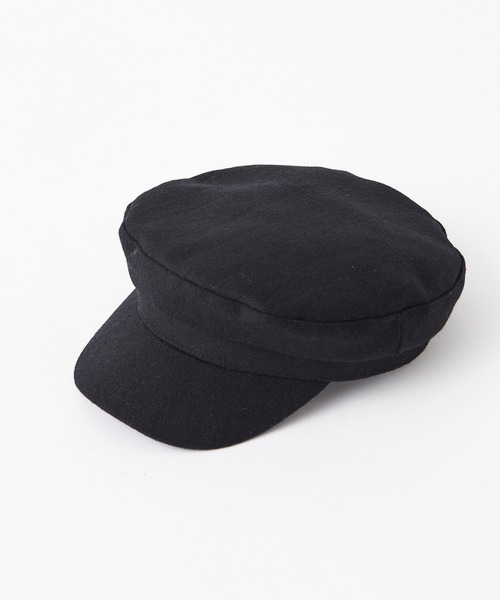 un dix cors(アンディコール)の「簡単お洒落に演出してくれる ウールキャスケット(キャスケット・レディース・ブラック/ベージュ・FREE)」の4枚目の写真