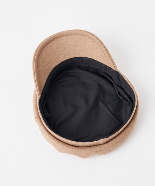 un dix cors(アンディコール)の「簡単お洒落に演出してくれる ウールキャスケット(キャスケット・レディース・ブラック/ベージュ・FREE)」の9枚目の写真