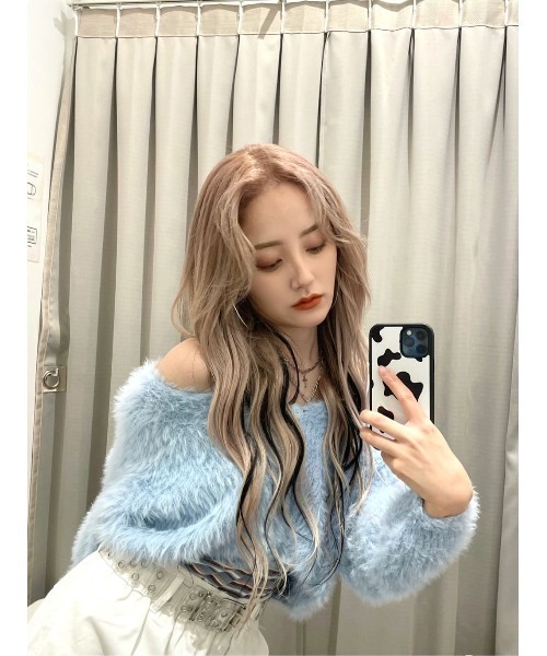 WC（ダブル シー）の「フェザーヤーンニットカーデ（カーディガン/ボレロ・レディース・ホワイト/ブラック/サックスブルー・FREE）」の15枚目の写真