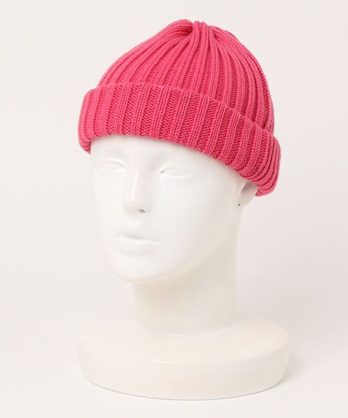 HIGHLAND 2000（ハイランドトゥーサウザンド）の「BW 2x1 Bobbycap(Double Turn Up)（ニットキャップ/ビーニー・レディース・オリーブ/ダークブラウン/グレー/ブラック/オレンジ系その他/ブルー系その他/ピンク系その他・FREE）」の6枚目の写真