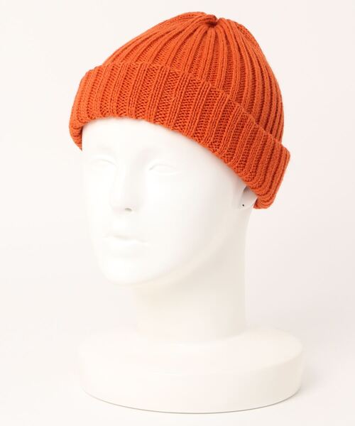 HIGHLAND 2000（ハイランドトゥーサウザンド）の「BW 2x1 Bobbycap(Double Turn Up)（ニットキャップ/ビーニー・レディース・オリーブ/ダークブラウン/グレー/ブラック/オレンジ系その他/ブルー系その他/ピンク系その他・FREE）」の7枚目の写真