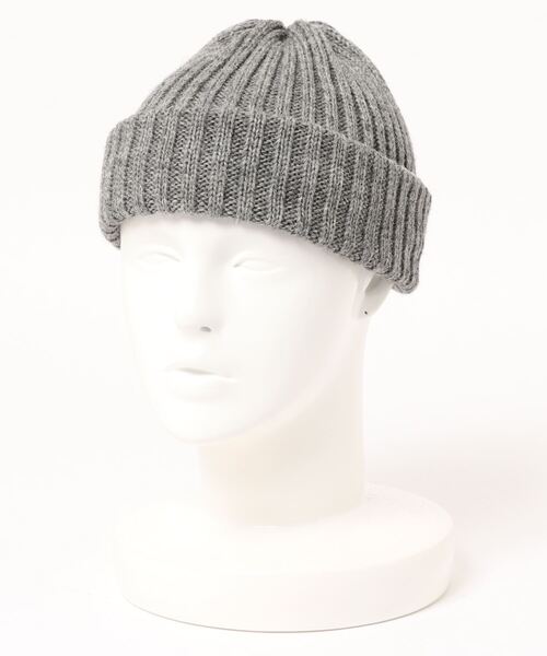 HIGHLAND 2000（ハイランドトゥーサウザンド）の「BW 2x1 Bobbycap(Double Turn Up)（ニットキャップ/ビーニー・レディース・オリーブ/ダークブラウン/グレー/ブラック/オレンジ系その他/ブルー系その他/ピンク系その他・FREE）」の3枚目の写真