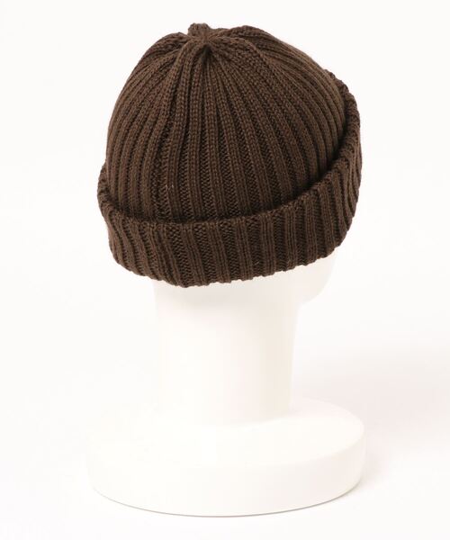 HIGHLAND 2000（ハイランドトゥーサウザンド）の「BW 2x1 Bobbycap(Double Turn Up)（ニットキャップ/ビーニー・レディース・オリーブ/ダークブラウン/グレー/ブラック/オレンジ系その他/ブルー系その他/ピンク系その他・FREE）」の8枚目の写真
