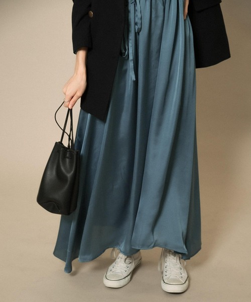 KBF（ケイビーエフ）の「シャーリングギャザーワンピース（ワンピース・レディース・ホワイト系その他/ブラック系その他/グレー系その他・ONE）」の19枚目の写真