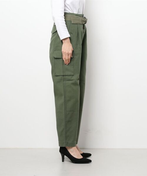 cepo（セポ）の「フレンチカーゴパンツ（その他パンツ・レディース・ベージュ/オリーブ・M/S）」の4枚目の写真