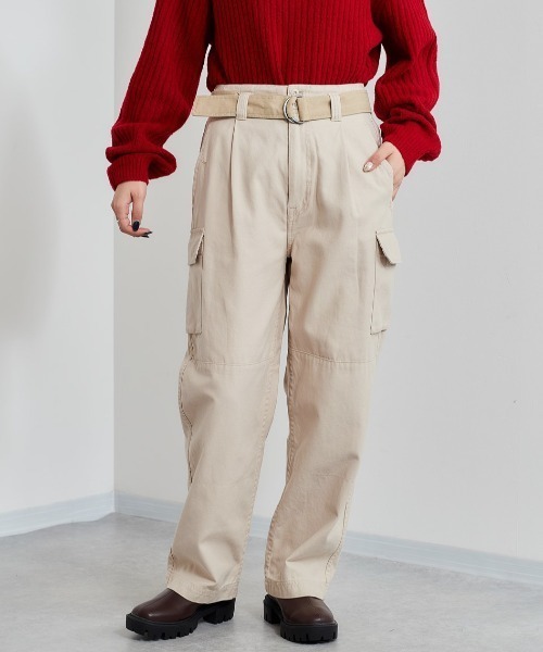 cepo（セポ）の「フレンチカーゴパンツ（その他パンツ・レディース・ベージュ/オリーブ・M/S）」の6枚目の写真