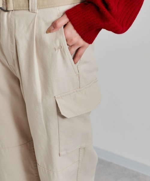 cepo（セポ）の「フレンチカーゴパンツ（その他パンツ・レディース・ベージュ/オリーブ・M/S）」の9枚目の写真